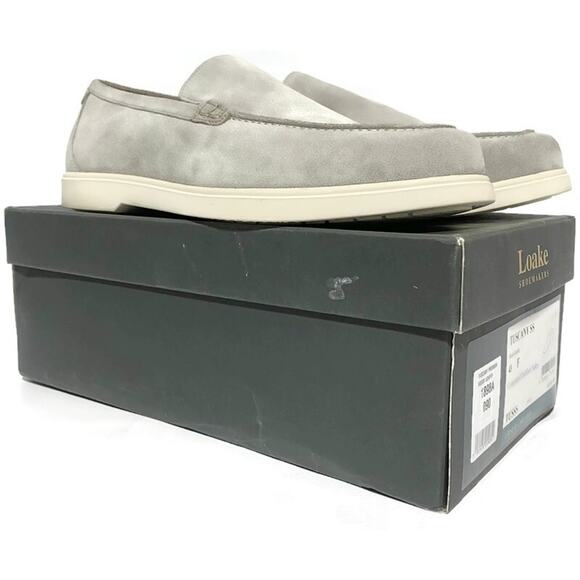 Loake Shoemakers Tuscany Stone Suede Shoes Men's Size 10 Made In England - Picture 3 of 14